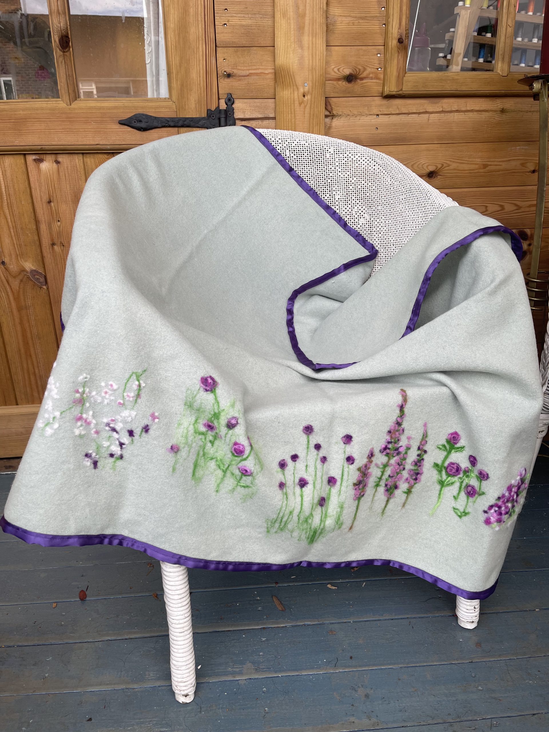 100% woollen blanket with a unique design
