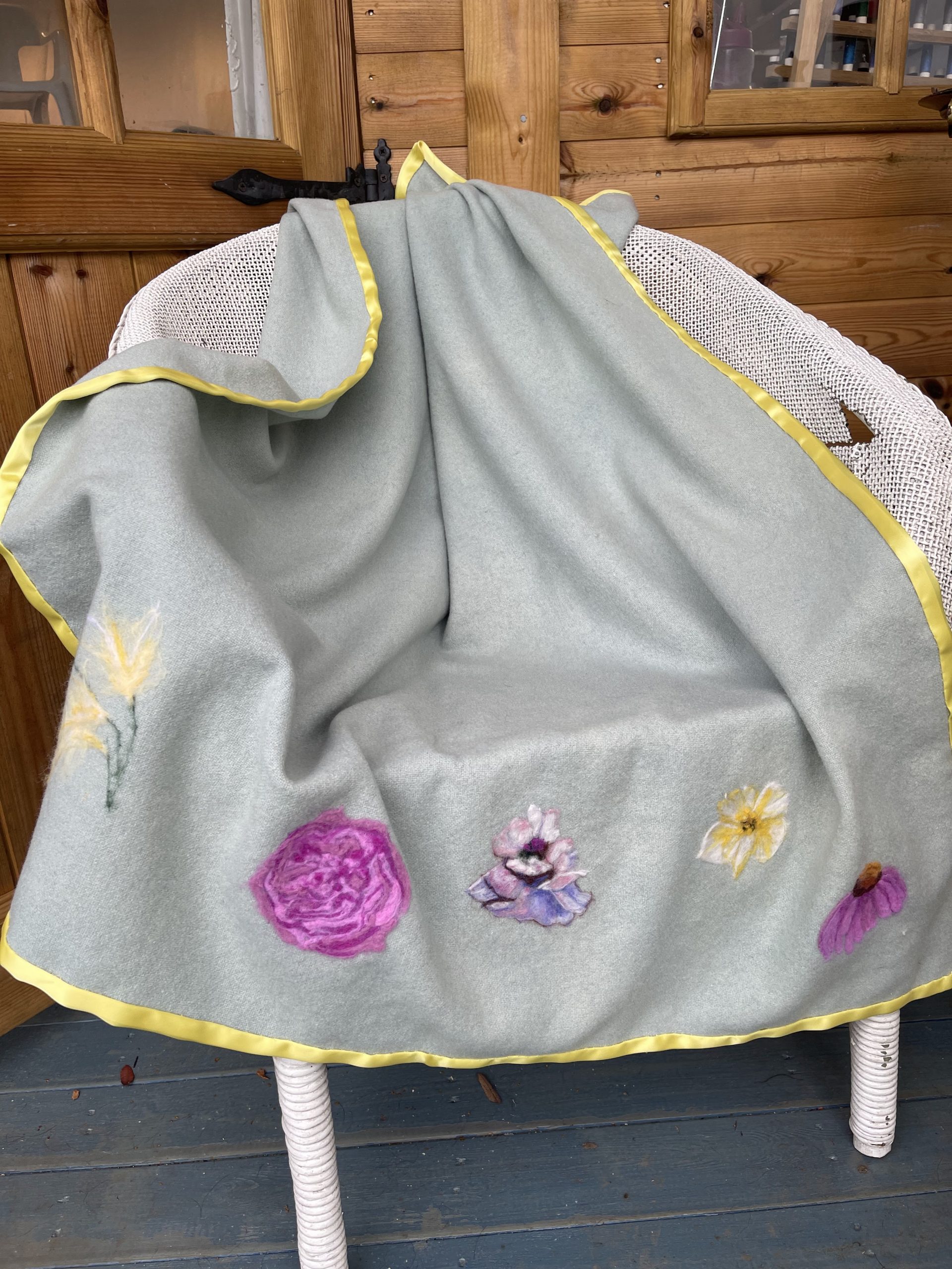 100% Woollen blanket with a unique design